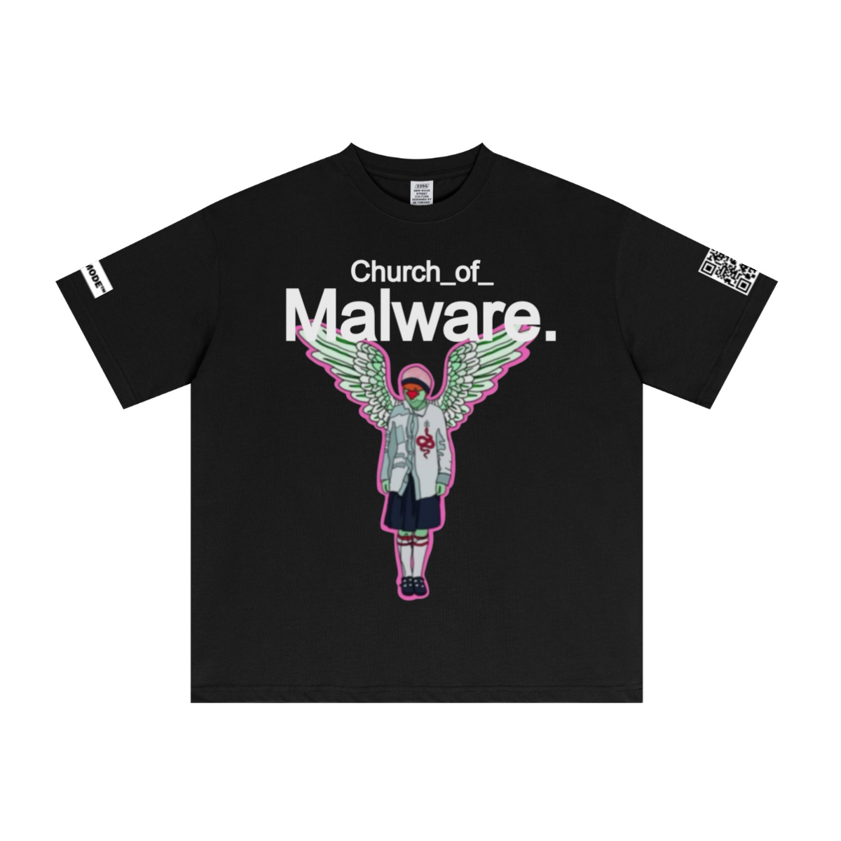 235GSM Men's cool-touch Crew Neck T-shirt Black