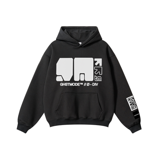 345GSM Men's Solid Color Pullover Hoodie Black
