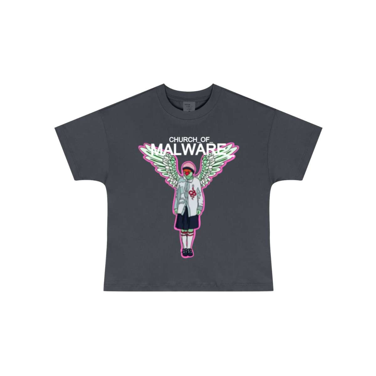 255GSM Women’s Long-Staple Cotton Jersey T-shirt Carbon Grey