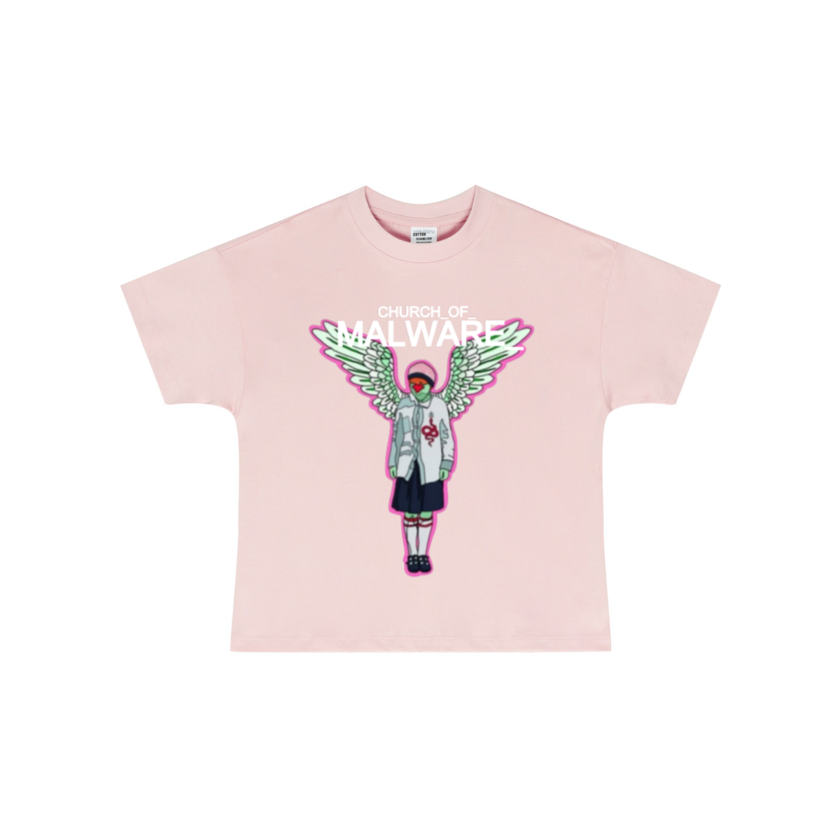 255GSM Women’s Long-Staple Cotton Jersey T-shirt Pink
