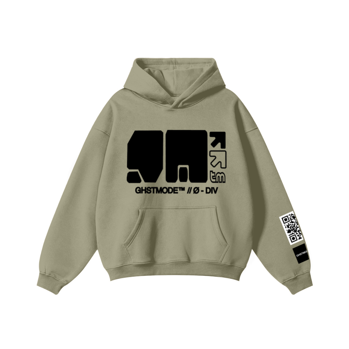 345GSM Men's Solid Color Pullover Hoodie Ash Gray