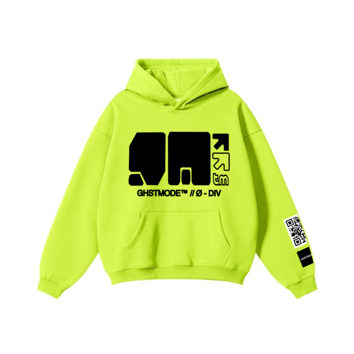 345GSM Men's Solid Color Pullover Hoodie Olive Green